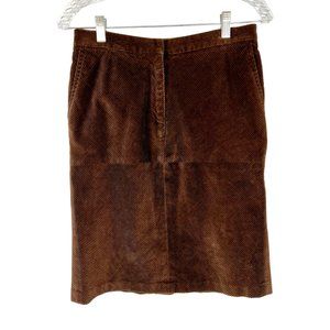 Chaiken Brown Corduroy Pencil Straight Skirt size 6